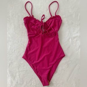 Revolve- pink one piece- small